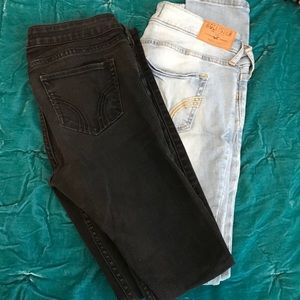 2 pair Hollister Jeans